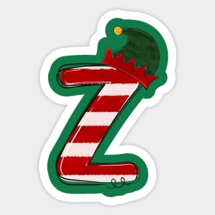 Letter Z (Christmas Alphabet) Sticker